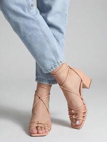 MODARPE Women Heeled Sandals - 米色 - 查看 1