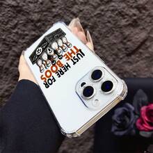 Funda de Teléfono Transparente Antigolpes con Patrón de Bolos de Horror de Halloween Creativo para iPhone 17, 16, 15, 14, 13, 12, 11, XS, XR, X, 8, 7, 6 y 6S, Modelos Pro/Max/Plus, Esquinas a Prueba de Golpes con Cobertura Completa de Protección de Cámara, Ultra Delgada - Mezcla de colores - Ver 6