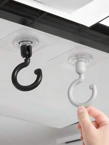 Heavy-Duty Hook - 360° Rotating Suction Cup Hook, No Need To Drill, Ideal Cabinet Hook, Sturdy And Durable, Easy To Install, Perfect For Hanging Towels, Keys, Hooks, Hangers, Bras, Vests, And More In Your Wardrobe, Wardrobe Organization And Storage Of Clothes In The Bedroom