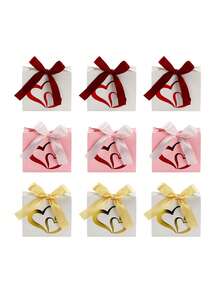 12/24pcs Valentine's Day Mini Gift Boxes & Holiday Gift Bags, Suitable For Weddings, Birthdays, Singles Parties And Other Celebrations