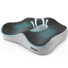 Automotive CushionsCojín Ortopedico para Silla de Oficina Cojin para Asiento Automovil Cojín Coxis y Ciática Lumba Dona Sentarse Elimina Hemorroides Apto Todas Estaciones - Clásico - Ver 1