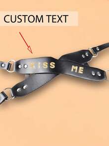 1件装女士性感眼罩，可定制眼罩，PU皮革眼罩，遮光眼罩，女士束缚眼罩，趣味束缚眼罩，成人游戏眼罩，可用作化装舞会面具，适合派对、万圣节、情人节、锐舞派对等场合