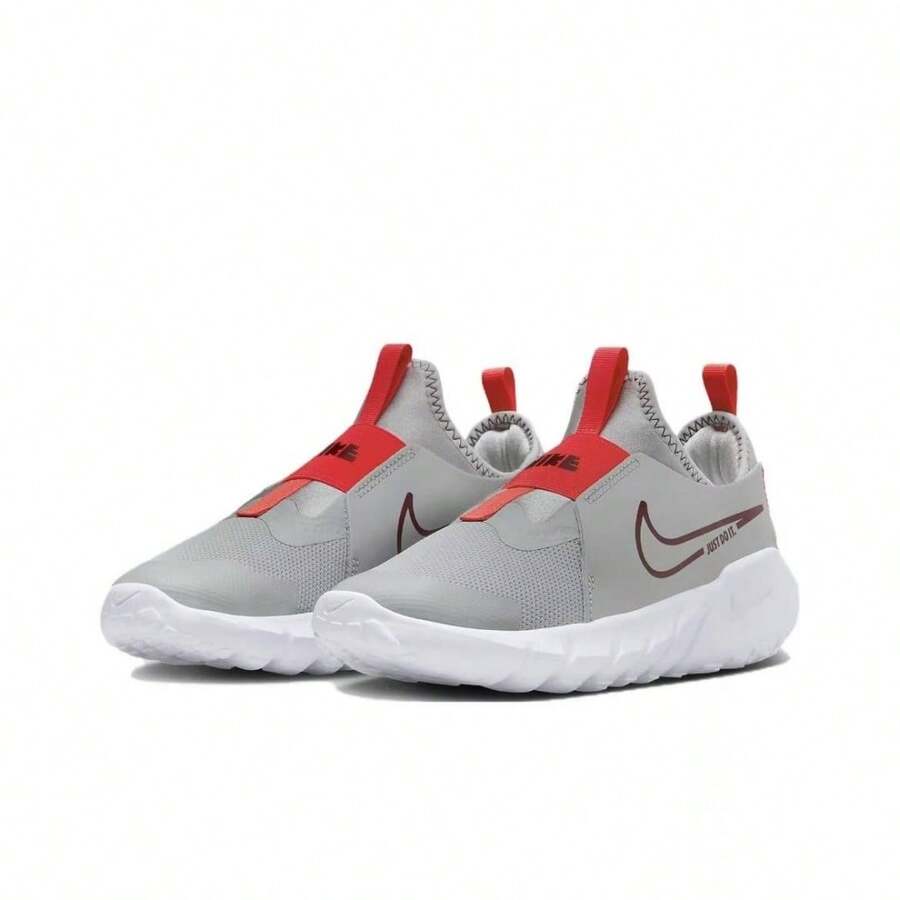 Nike Flex Runner 2 Women's Comfortable, Shock-Absorbing Running Shoes, Classic Sporty Casual Sneakers, Slip-On Lightweight Breathable Walking Shoes, Easy On/Off, DJ6038-009 - Grayish Red - View 1