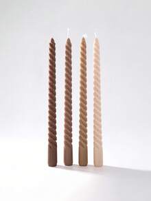 4 Pieces Per Set, 9.8-Inch Spiral Long Stick Candles. The Set Includes Four Spiral Long Stick Candles. Home Decoration, Available In Various Colors Such As Red, Blue And Green. Wedding Decoration, Party Table Decoration, Candle Ornaments On The Table. Christmas Gift, A Gift For Friends. Suitable For Any Occasion: Christmas, Birthday, Mother's Day, Father's Day, Anniversary Gift, Thanksgiving, Valentine's Day.