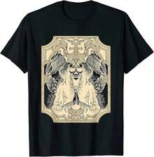 Camiseta de Hombre Alfa Divertida, Rara, Extraña y Específica de Estilo Cottagecore - Negro 23 - Ver 6