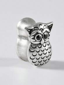 1个铜猫头鹰耳扩，空心猫头鹰耳塞，耳廓扩张器，耳洞穿刺饰品，8毫米-25毫米 - 如圖 - 查看 12