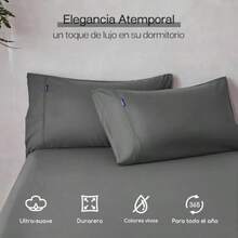 MR& 2 Fundas de Almohada de Microfibra Ultrafina Tamaño Estándar 50x70cm, Suaves Cómodas y Elegantes con Bordes Decorativos, Funda para Almohada Diseño Tipo sobre (50x70cm, )(Gris Oscuro Estándar(50x70cm)) - Multicolor - Ver 5