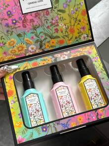 PEACH JO+ 3pcs Dream Series Floral Fragrance Mist Set, Limited Edition Aromatherapy Air Freshener For Indoor/Outdoor, Multi-Layer Uplifting Mist With Long-Lasting Natural Fresh And Alluring Essence, Releasing Elegant Jasmine, Gardenia And Lavender Scent, Ideal Gift For Dates, Parties, Gatherings, Travel, Holidays, Home, Hotel, Office - Three-piece Gift Set - View 3