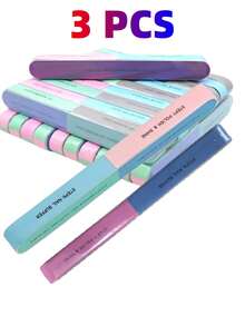 High Quality Multi-Sided Nail File Set With Polished Sponge Sand Bars - Perfect For Nail Art And Polish - Multicolor - View 6