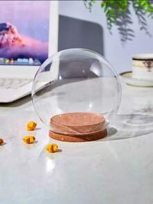 1pc Eternal Flower Glass Dome, Transparent Glass Cover Specifically For Tulips - Multicolor - View 5