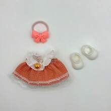 1 Set Mini Cute Princess Doll Dress Up Outfit, Includes Dress, Headpiece And Shoes, Fits 4th Generation Dolls, Decorative Doll Clothes Or Adorable Doll Replacement Outfit (Doll Not Included) - Multicolor - View 12