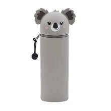 1pc Silicone Bee Shaped Pencil Case, 2-In-1, Animal Pattern Pencil Box, Soft Plastic Pencil Holder, For Organizing School Supplies, Pens, Rulers, Kids Pencil Case, Suitable For Back To School, School Supply Storage, Essential For Students,Stationery,Bag - Multicolor - View 4