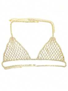 Rhinestone Mesh Sexy Thong Chain, Minimalist & Practical Multifunctional - Thong - View 9