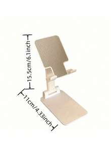 1 Piece Adjustable & Foldable Phone Holder, Portable Loose Desk Stand, Non-Slip Plastic Tablet Holder, No Batteries Required - Multicolor - View 2