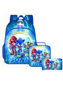 Mochila escolar, bolso de mano y estuche de lápices, tres piezas, variedad de opciones, regalo de cumpleaños, inicio de temporada, mochila escolar - Multicolor - Ver 7