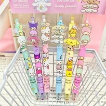 6pcs/Set Hello Kitty, Melody, Kuromi, Cinnamoroll, Pochacco Cute High-Quality Neutral Pens, Learning Stationery, Learning Rewards, Gift Set, Creative Gift - Multicolor - View 4
