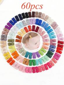 10/20/40/60个随机尺寸1.2英寸迷你发夹,刘海夹,侧夹,按扣夹,可爱发饰,适合婴儿、幼儿、生日、洗礼、摄影、圣诞装饰、新年、情人节礼物 - 彩色 - 查看 15