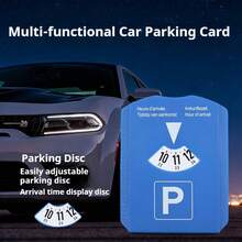 4-Language Display 24-Hour Parking Timer With Ice Scraper, Battery-Free Operation, Suitable For Parking Meters And Vehicle Safety