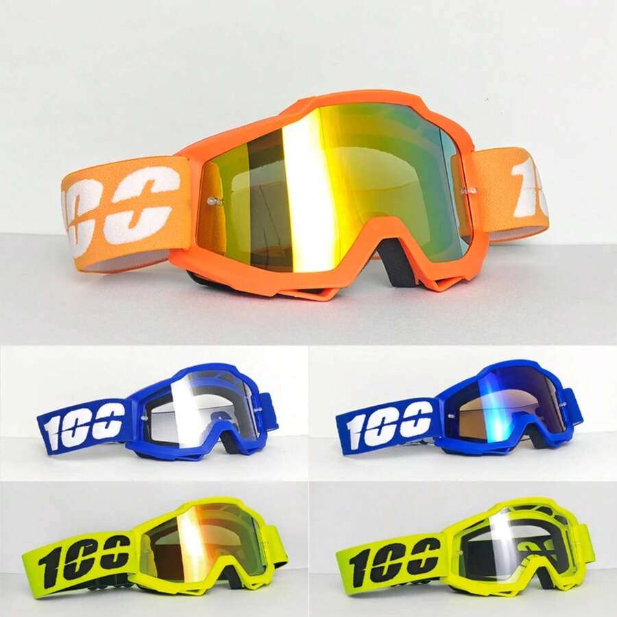 100 gafas de esquí Snowboard gafas de esquí invierno deporte al aire libre ciclismo ATV BMX MTB protección a prueba de viento hombre mujer gafas de sol - LK-WB-7T - Ver 1