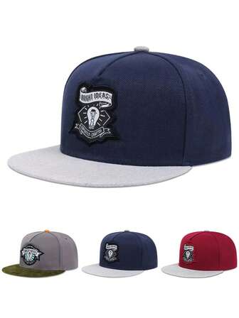 2025 New Personalized Creative Baseball Hat Sticky Cloth Light Bulb Embroidered Hip Hop Hat Outdoor Sports Sunshade Hat Daily Life Commuter Decorative Hat Street Fashion Skateboarding Hat Male Female Same Style Casual Flat Edge Hat