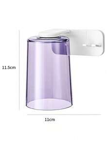 Wall-Mounted Magnetic Toothbrush Holder - Transparent Waterproof Bathroom Storage Rack With Rinsing Function, Space-Saving, Suitable For Vanity, Dorm, RV Travel And More | Modern Home Decor Accessory - White - View 13