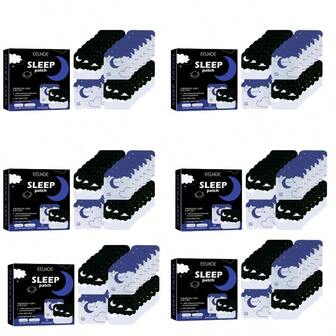 Parches para el sueño, el estrés, la ansiedad y el insomnio. Accesorios personales que ayudan a la relajación cerebral y el sueño. Parches para adultos de fuerza extra.