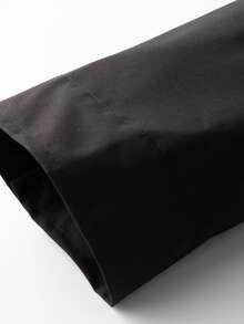 Men's Stand Collar Jacket With Double Zipper Pockets And Metal Button Flap Design, Casual Outdoor Jacket With Full Zip Closure And Ribbed Cuffs - Black - View 5