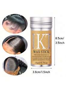 Ikt Hair Wax Stick, Styling Wax For Smooth Wigs, Slick Stick For Hair Non-Greasy Styling Hair Pomade Stick For Flyaway Edge & Frizz Hair -Slicking Hair For Women Baby Hair, Hair Wax Stick For Frizz Hair,Suitable For All Hair Types, For Finishing Fringes, Fresh And Non-Greasy, Hair Styling, Anti-Curling - Hair Wax - View 3