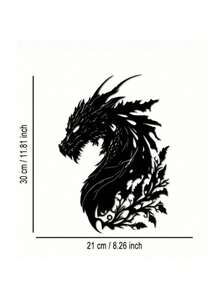 Impresionante decoración de pared con cabeza de dragón de metal - Ideal para la decoración del hogar, la sala de estar, el dormitorio y los espacios al aire libre - Regalo perfecto para el día de la inauguración de la casa o las fiestas