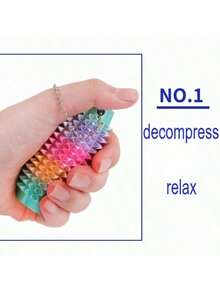 1 món đồ chơi giảm căng thẳng kích thước 3.1" x 1.6" x 1.2", móc khóa gai nhọn, đồ chơi giảm căng thẳng cho người tự kỷ, ADHD, người lớn, quà tặng độc đáo cho bạn bè, quà tặng ngày Valentine. - Nhiều màu - Xem 4