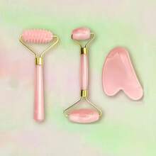 3PCS Resin Facial Massager Massage Roller For Face Body Neck Eyes Guasha Scraping Board Anti-Wrinkle Beauty Skin Care Tools