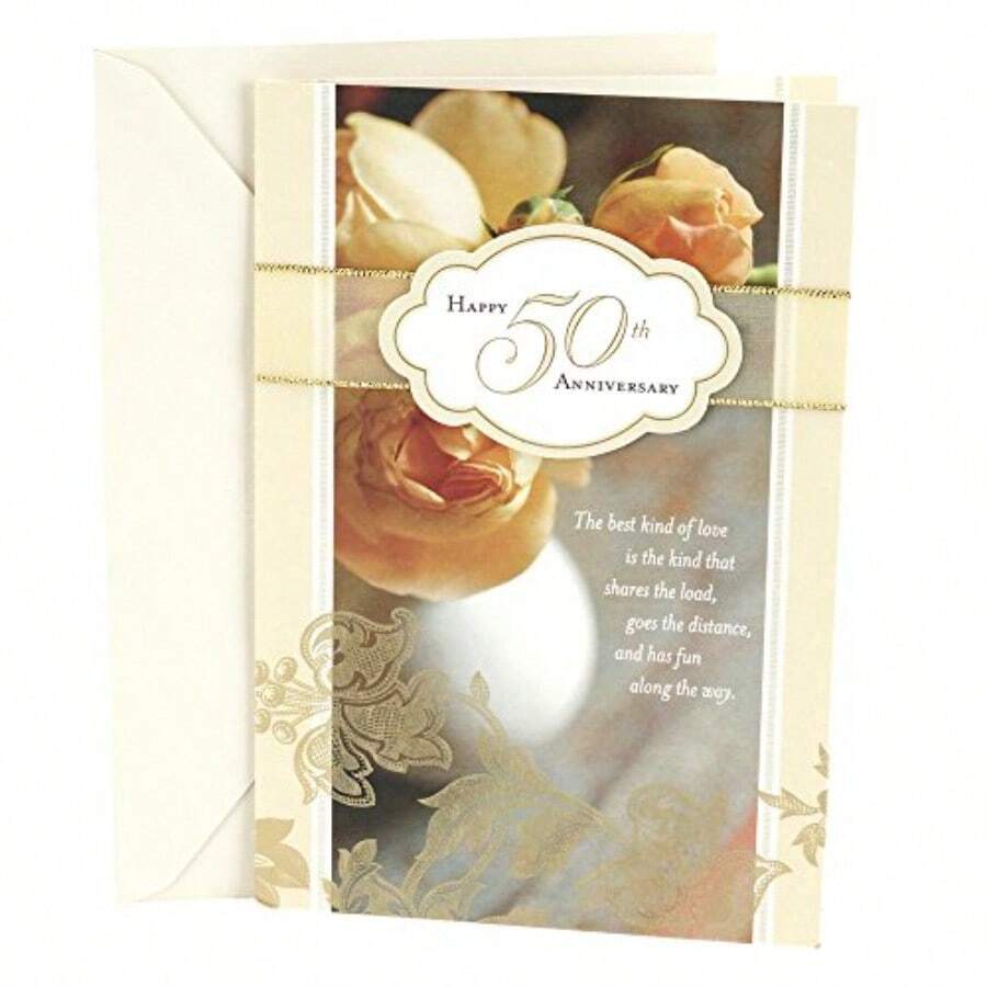 ml Hallmark Tarjeta de 50 aniversario rosas10101 - Rosas - Ver 1
