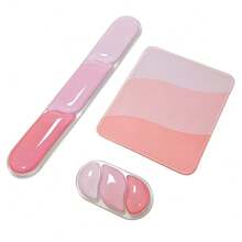 3 In 1 Gel Wrist Rest For Keyboard And Mouse, Small Mouse Pad Rubber Bottom, Silicone Wrist Support, Ergonomic Design, Suitable For Office/Computer/Laptop/Gaming - Multicolor - View 11