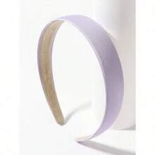 Solid Wide Headband Casual,Hairband,Hair Hoop Headbands ,Head Piece - 淡紫色 - 查看 1