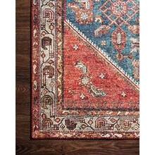 XCVB Loloi II - Colección Layla Tapete Decorativo 114cm x 69cm Color Marino/Arcilla Alfombra Estilo Vintage - 39x23Rectangular - Ver 7
