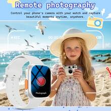 2026 New Children's Smart Watch, Multiple Sports Modes, Step Counting And Tracking Sports Data, With Wireless Calling Function, SMS Reminders, Music Playback And Custom Wallpapers, Silicone Strap, Suitable For Children's Watches - 彩色 - 查看 3