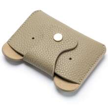 1 étui à cartes de visite en cuir pour femme, petit format fin au design élégant, pratique pour ranger cartes de visite et cartes bancaires, facile à glisser dans un sac à main, idéal pour le bureau et le quotidien. - Rose bonbon - Voir 7