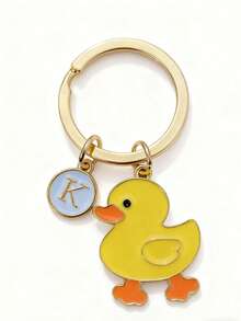 Yellow Duck Keychain, Gift For Duck Lovers, Valentine's Day Keychain, Back To School Gift - Yellow Walking Duck - View 3