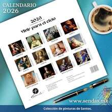 Calendario 2026 - Calendario de Pared Católico | Engrapado - Enero a Diciembre 2026 | Con Pinturas de de la Época del Renacimiento y Barroco | 2026 Wall Calendar | Calendarios con Planeador Mensual | Sendas(Catolico) - Multicolor - Ver 6
