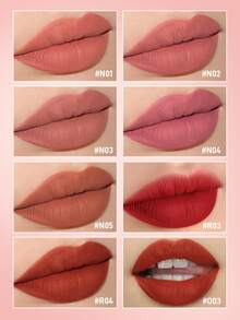 PINKFLASH 亮泽唇膏 - 光泽妆效，滋润保湿，持久显色，轻盈配方，不粘腻 - R04 - 查看 4