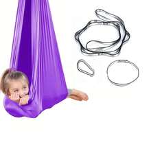 1 件适合儿童和成人的感官秋千，室内/室外拥抱秋千，儿童吊床秋千椅，儿童节礼物的理想选择（尺寸：150 * 280CM）