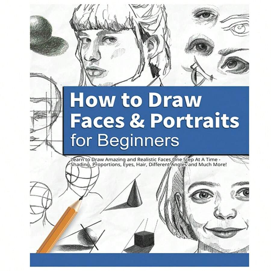1pc How To Draw In 24 Days Tutorial: Learn To Draw Patterns Through Simple And Easy-To-Understand Steps And Instructions, A Guide For Adult Beginners To Practice Sketching And Shading (No Pen) - Single Piece - View 1