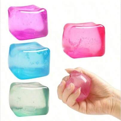 1/3/6个慢回弹魔方 - 柔软可拉伸的减压挤压玩具，适合患有注意力缺陷障碍/多动症的成年人，感官刺激解压玩具，适用于办公室、家庭和教室（颜色随机）