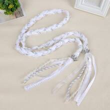 1pc Solid Color Retro Fabric Wedding Rope, Wedding Rope Traditional Rural Wedding Ceremony Rope Bridal Gift, Suitable For Wedding And Valentine's Day Use - Multicolor - View 14