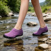 Women's Barefoot Water Socks, Quick Dry Aqua Shoes: Anti-Slip Rock Protection, Suitable For Hiking, Kayaking And Beach - Red Violet - View 8