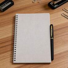 A5 Transparent Soft Leather Loose-Leaf Notebook - Waterproof Design, Minimalist For Office, Study, Diary, Note-Taking, School Supplies, Durable Cover, Student Notebook - Rectangle - View 1