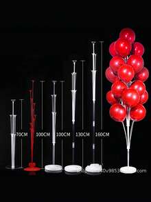 Balloon Table Floating Balloon Support Balloon Column Floating Wedding Festival Decoration Layout Balloon Tree Span - White - View 1