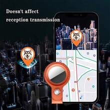 4pcs AirTag Holder, AirTag Keychain, PU Leather AirTag Protective Case, AirTag Mate For Luggage With Ring Metal Snap Keychain, Suitable For Luggage, Keys, Pets, Kids Bags - Black Blue Red Brown - View 6