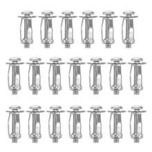 Tofficu 20 Piezas Tuercas De ExpansióN Tipo Para Tornillos Placas De Auto Anclajes Huecos Para Paredes Remaches Resistentes Para LáMinas MetáLicas - 1 - Ver 8