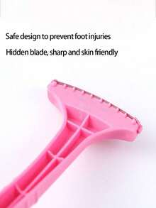 3pcs Foot Callus Remover Tool Set, Professional Foot Care Tool For Removing Dead Skin, Calluses, Cracked Heels, Ideal Gift - Pink - View 8